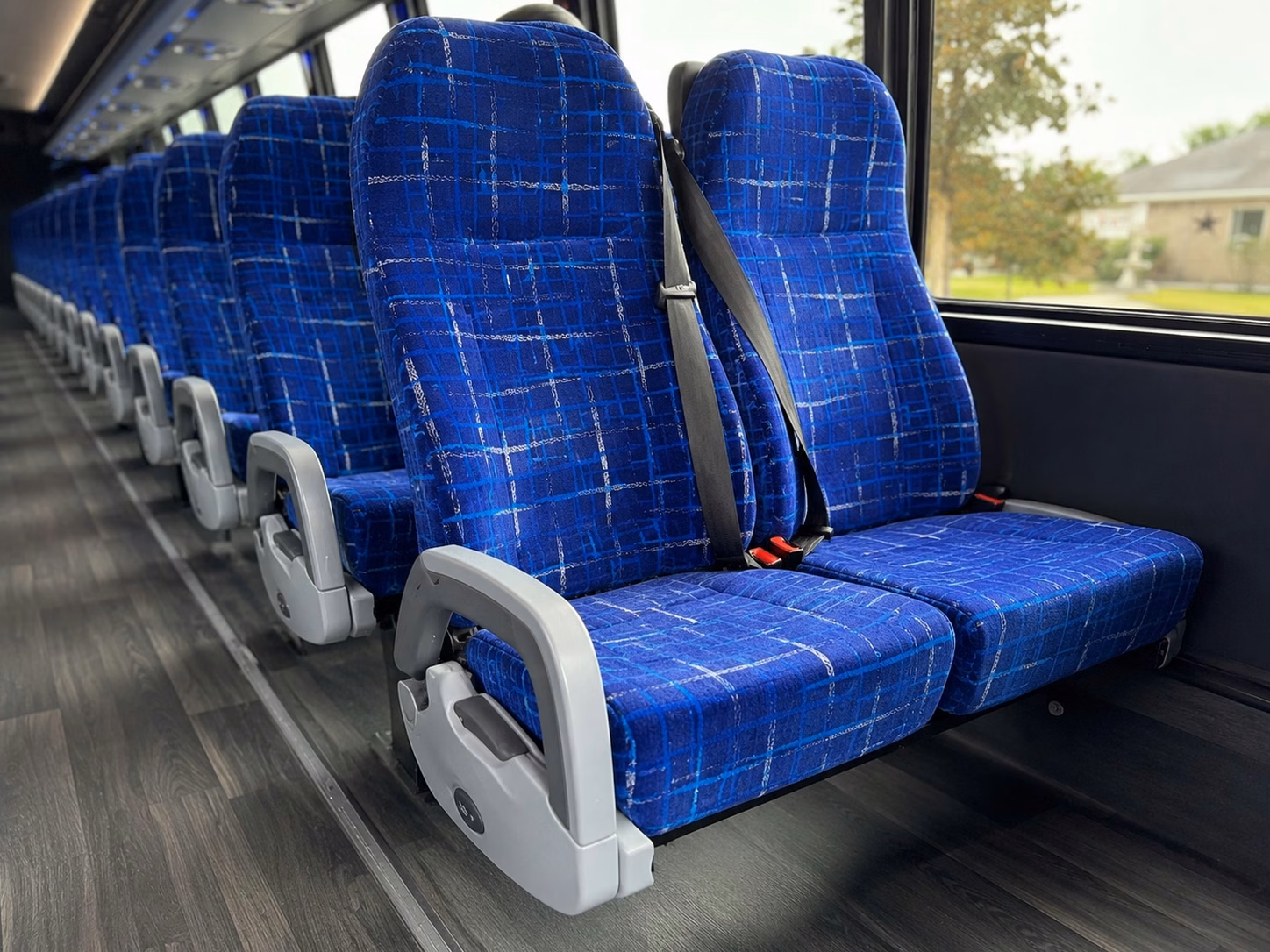 seattle charter bus interior