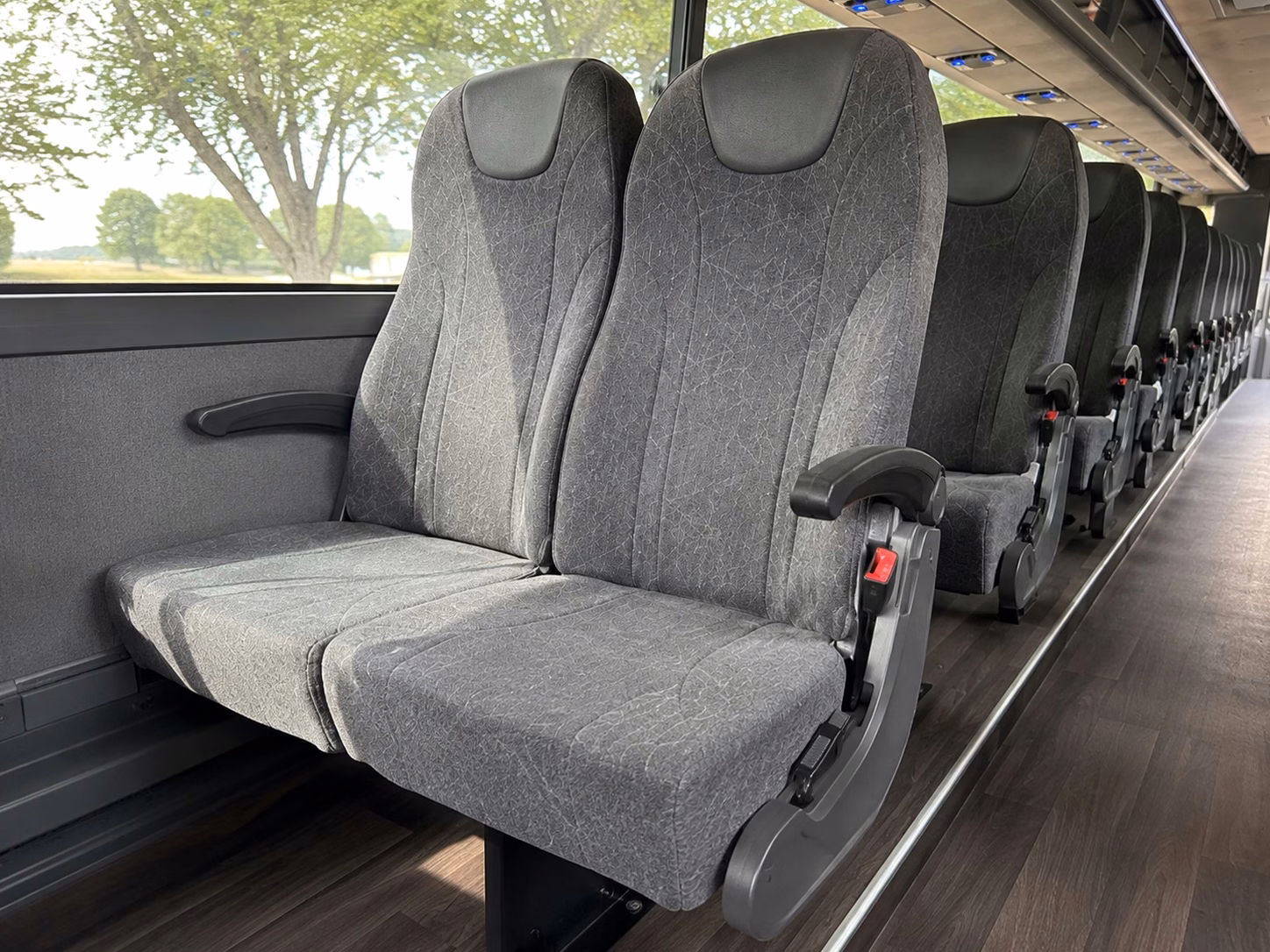 seattle charter bus rental inside